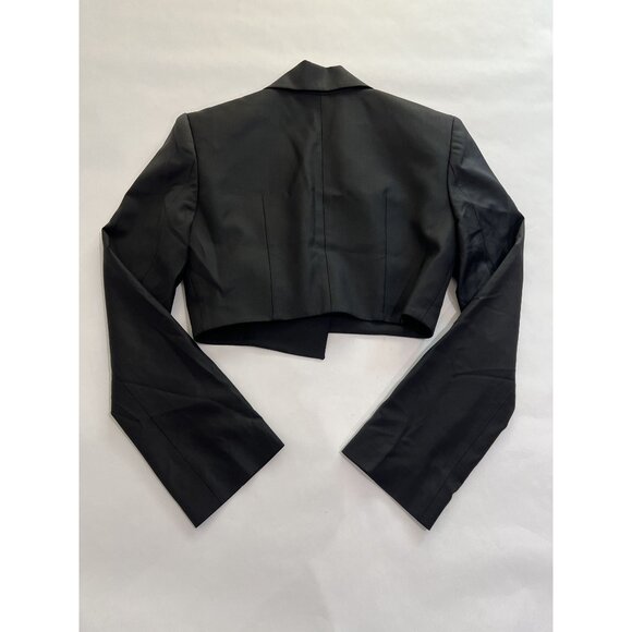Aya Muse Ramari Cropped Jacket in Black - Picture 3 of 4
